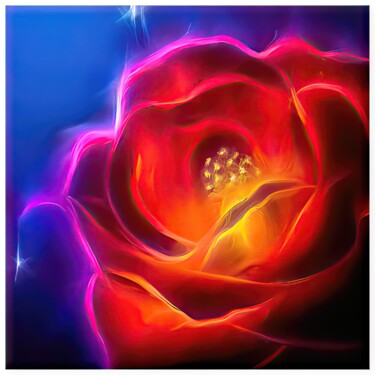 Digital Arts titled "Floraxy #5689" by Sandro, Original Artwork, Digital Painting