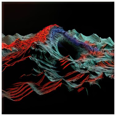 "Waves #8876" başlıklı Dijital Sanat Sandro tarafından, Orijinal sanat, Dijital Resim