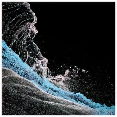 Grafika cyfrowa / sztuka generowana cyfrowo zatytułowany „Waves #9834” autorstwa Sandro, Oryginalna praca, Malarstwo cyfrowe