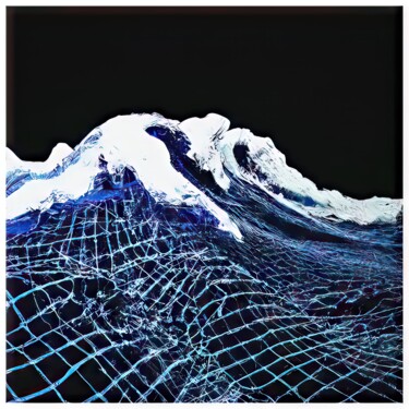 "Waves #9864" başlıklı Dijital Sanat Sandro tarafından, Orijinal sanat, Dijital Resim
