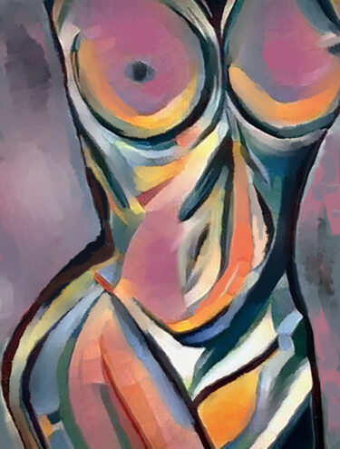 Pintura titulada "Nude2021" por Sanja Jancic, Obra de arte original, Acrílico