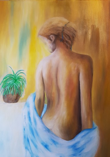 Schilderij getiteld "peinture huile nue…" door Sanpasco, Origineel Kunstwerk, Olie