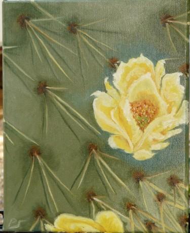 Peinture intitulée "fleurs-de-cactus.jpg" par Paul Santander, Œuvre d'art originale, Autre