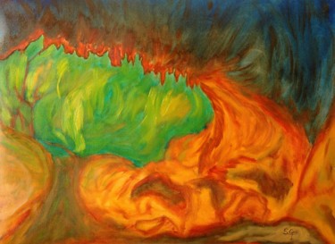 Painting titled "3-la-cueva.jpg" by Santi Goñi, Original Artwork, Oil
