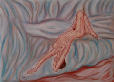 Painting titled "5-contorsion-3.jpg" by Santi Goñi, Original Artwork, Oil