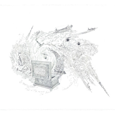제목이 "Pandora's Box"인 그림 Santiago Restrepo로, 원작, 잉크