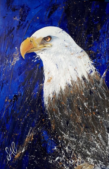 Painting titled "Aigle.jpg" by Sao, Original Artwork, Acrylic