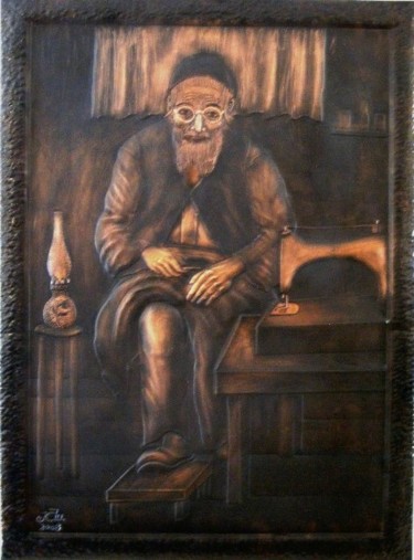 Design titled "Old Jewish Tailor" by Sapir Gelman, Original Artwork