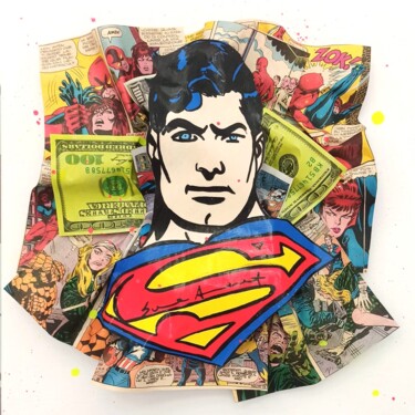 Malarstwo zatytułowany „Super man” autorstwa Sara Arnaout, Oryginalna praca, Akryl