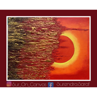 Painting titled "TejoGoal (Sun under…" by Surendra Narayan Saraf, Original Artwork, Acrylic