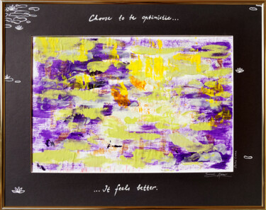 Pittura intitolato "For Joy XXXIX." da Sarah I. Avni, Opera d'arte originale, Acrilico Montato su Cartone