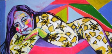 Pintura intitulada "DREEMS WOMAN" por Sara Raquel Sarangello, Obras de arte originais, Acrílico