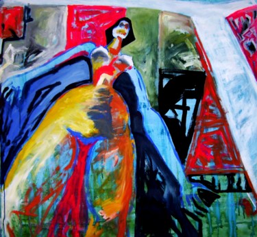 Pittura intitolato "Power" da Sara Raquel Sarangello, Opera d'arte originale, Acrilico