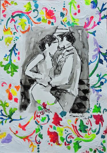 "Dancers music tango" başlıklı Tablo Sara Raquel Sarangello tarafından, Orijinal sanat, Akrilik