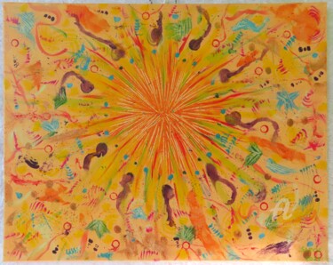 Peinture intitulée "peinture intuitive…" par Sarcie, Œuvre d'art originale, Acrylique