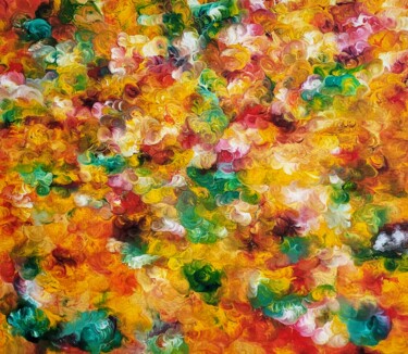 Pittura intitolato "Beads" da Raimundas Sarka, Opera d'arte originale, Olio