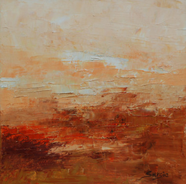 제목이 "1285-19Q Ochre"인 미술작품 Saroja로, 원작, 기름