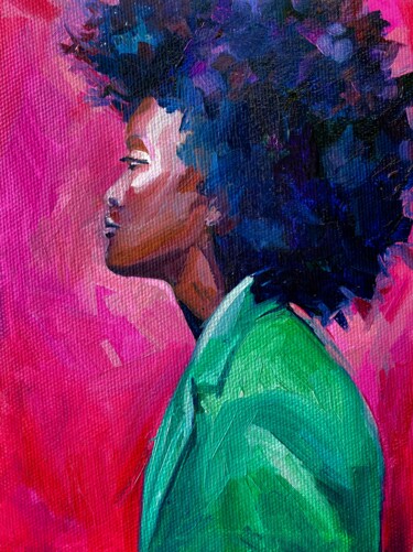 Peinture intitulée "ZARA WOMAN" par Sasha Robinson, Œuvre d'art originale, Huile