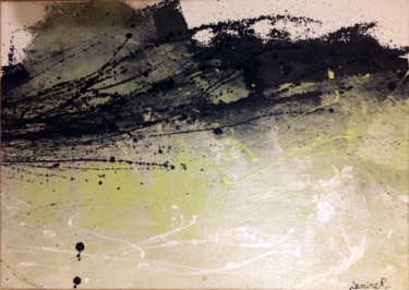 Pittura intitolato "Paysage abstrait 1" da Sassa Sam, Opera d'arte originale, Acrilico