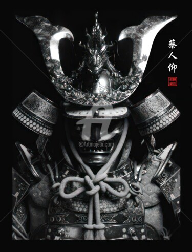 Картина под названием "Samurai: Kabuto & M…" - Satori No Michi, Подлинное произведение искусства, Цифровая живопись