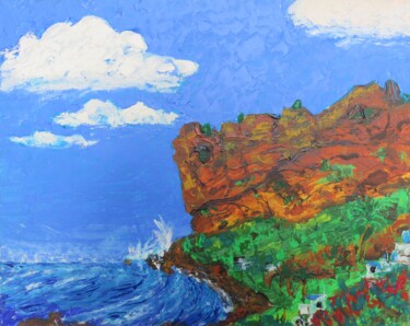 Painting titled "La Gomera 12 - "La…" by Satyam Art, Original Artwork, Acrylic