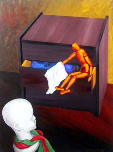 Pintura titulada "Confesiones" por Saúl Nagelberg, Obra de arte original, Oleo