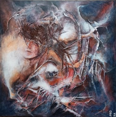 Картина под названием "Confinement 2 (covi…" - Savary J-Louis, Подлинное произведение искусства, Акрил