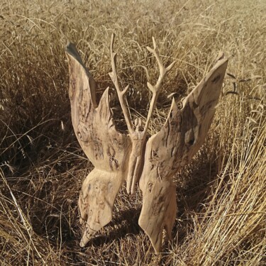 Sculpture titled "birey" by Savaş Konya (Savaş), Original Artwork, Wood