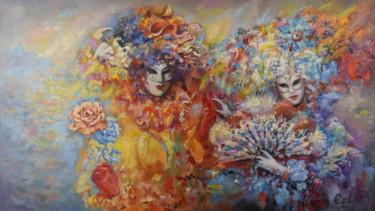 Pittura intitolato "Венеция. Вечер." da Natalya Savenkova, Opera d'arte originale, Olio