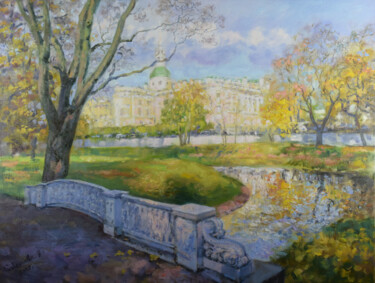Peinture intitulée "Petersburg Painting…" par Natalya Savenkova, Œuvre d'art originale, Huile
