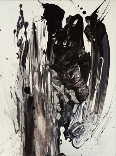 Pittura intitolato "Impact" da Saverio Filioli Uranio, Opera d'arte originale, Acrilico Montato su Telaio per barella in leg…