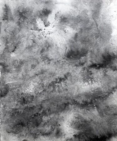 Peinture intitulée "Le givre nuit 1" par Sayaka Asai, Œuvre d'art originale, Pigments