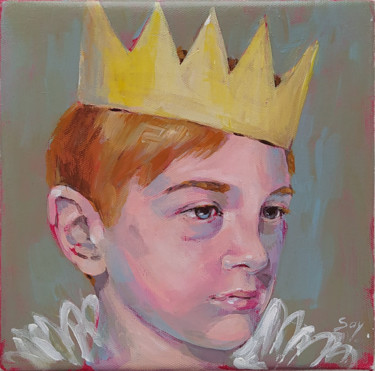 Peinture intitulée "Crown" par Elena Sayapina, Œuvre d'art originale, Acrylique