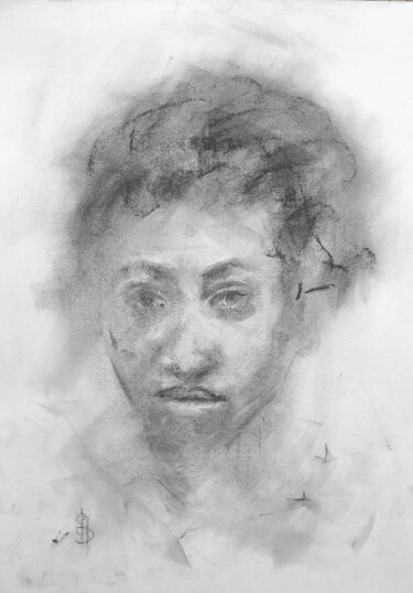 Drawing titled "Misty" by Sbboursot, Original Artwork, Charcoal