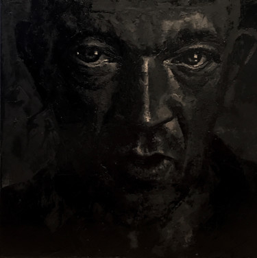 Painting titled "black-art/ Cassel" by Sylvain Berthaume "Bth", Original Artwork, Acrylic