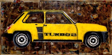 Pittura intitolato "Renault 5 Turbo" da Schascia, Opera d'arte originale, Acrilico