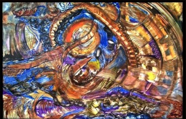 Pintura titulada "CHAOS, CAOS, IO" por Schoelmann, Obra de arte original, Oleo