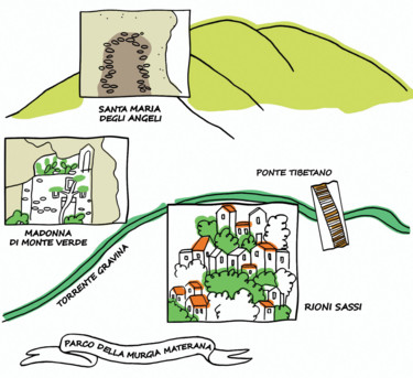 Digital Arts titled "The map of Parco de…" by Danka Markiewicz, Original Artwork, 2D Digital Work