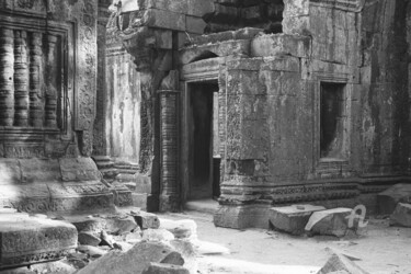 Photography titled "Temple ruins - Angk…" by Scott Gregory Banner, Original Artwork, Analog photography