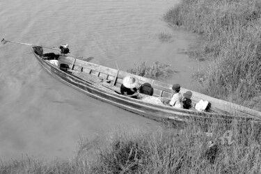 Photography titled "Two boys in a canoe…" by Scott Gregory Banner, Original Artwork, Digital Photography