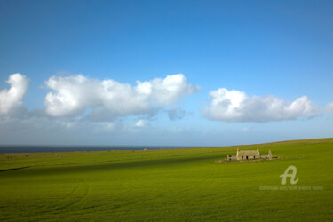 Fotografia intitolato "Stone cottage and f…" da Scott Gregory Banner, Opera d'arte originale, Fotografia digitale