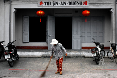 Photography titled "Woman sweeping - Ho…" by Scott Gregory Banner, Original Artwork, Analog photography
