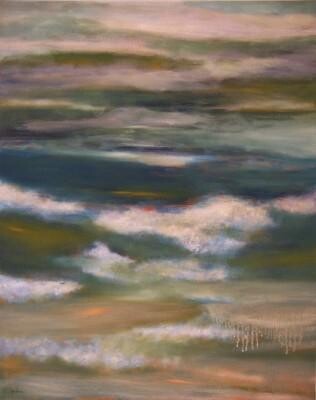 Картина под названием "Over Seas" - Scott Spencer, Подлинное произведение искусства, Масло Установлен на Деревянная рама для…
