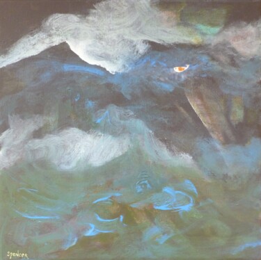 Pintura titulada "Flying Fish" por Scott Spencer, Obra de arte original, Acrílico Montado en Bastidor de camilla de madera