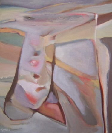 Картина под названием "Button Up" - Scott Spencer, Подлинное произведение искусства, Масло Установлен на Деревянная рама для…