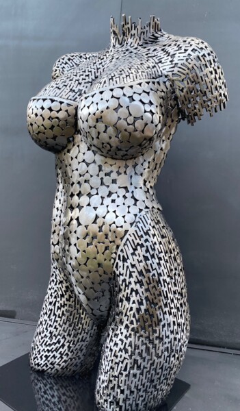 Escultura titulada "" Bubbles in the ch…" por Scott Wilkes, Obra de arte original, Metales