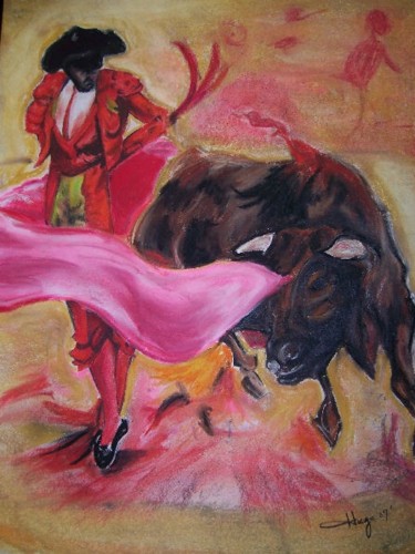Painting titled "El Matador" by Scribbles On Paper, Original Artwork