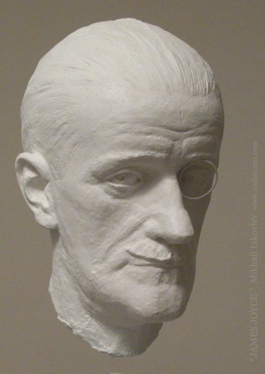 Sculptuur getiteld "JAMES JOYCE sculptu…" door Mikhail Iakovlev, Origineel Kunstwerk