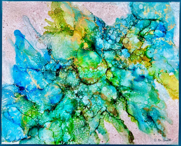 Alcohol inks of the ocean - Alcohol Ink Designs by Susan - Paintings &  Prints, Abstract, Organic - ArtPal