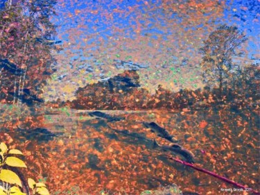 Arts numériques intitulée "Autumnism 3" par Kenneth Grzesik, Œuvre d'art originale, Peinture numérique